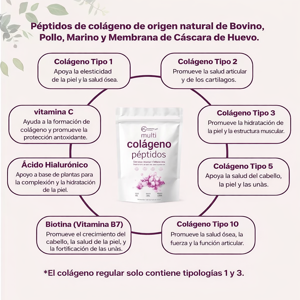 Recupera tu Juventud Desde Adentro con Multi Colágeno Peptides Plus