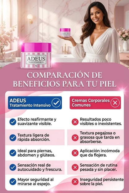 ADEUS “ REAFIRMA Y SUAVIZA TU PIEL ¨