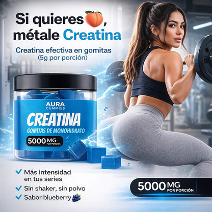 Gomitas De Creatina | 🍑Aumenta Tus Glúteos-   💪 Más fuerza en tus entrenamientos  🍑 Desarrollo glúteo acelerado y visible  ⚡ Energía real durante todo el día  🔄 Recuperación muscular más rápida